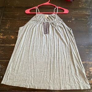 Gray Sleeveles Women's Top